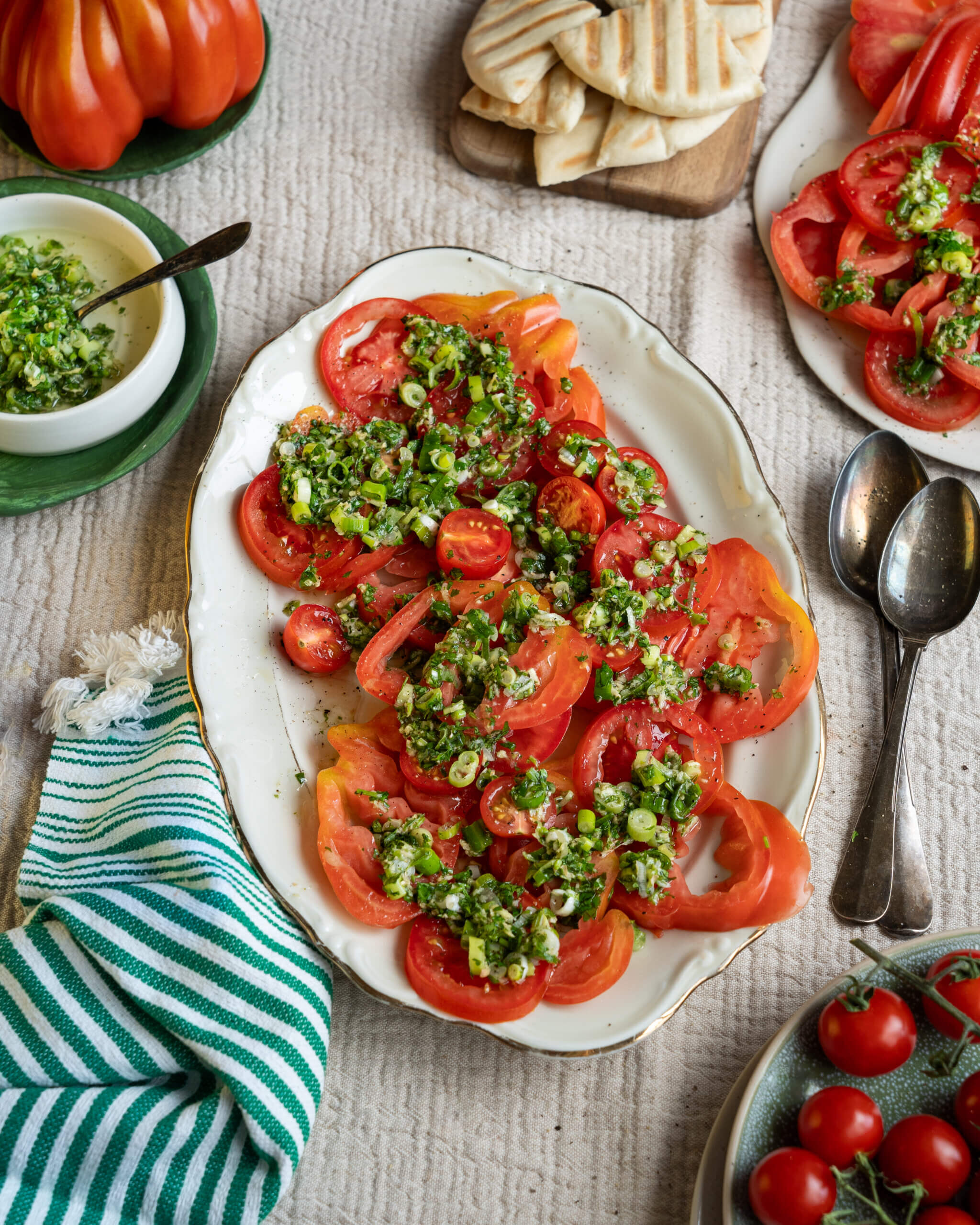 tomato salad, tomaten salade, ottolenghi