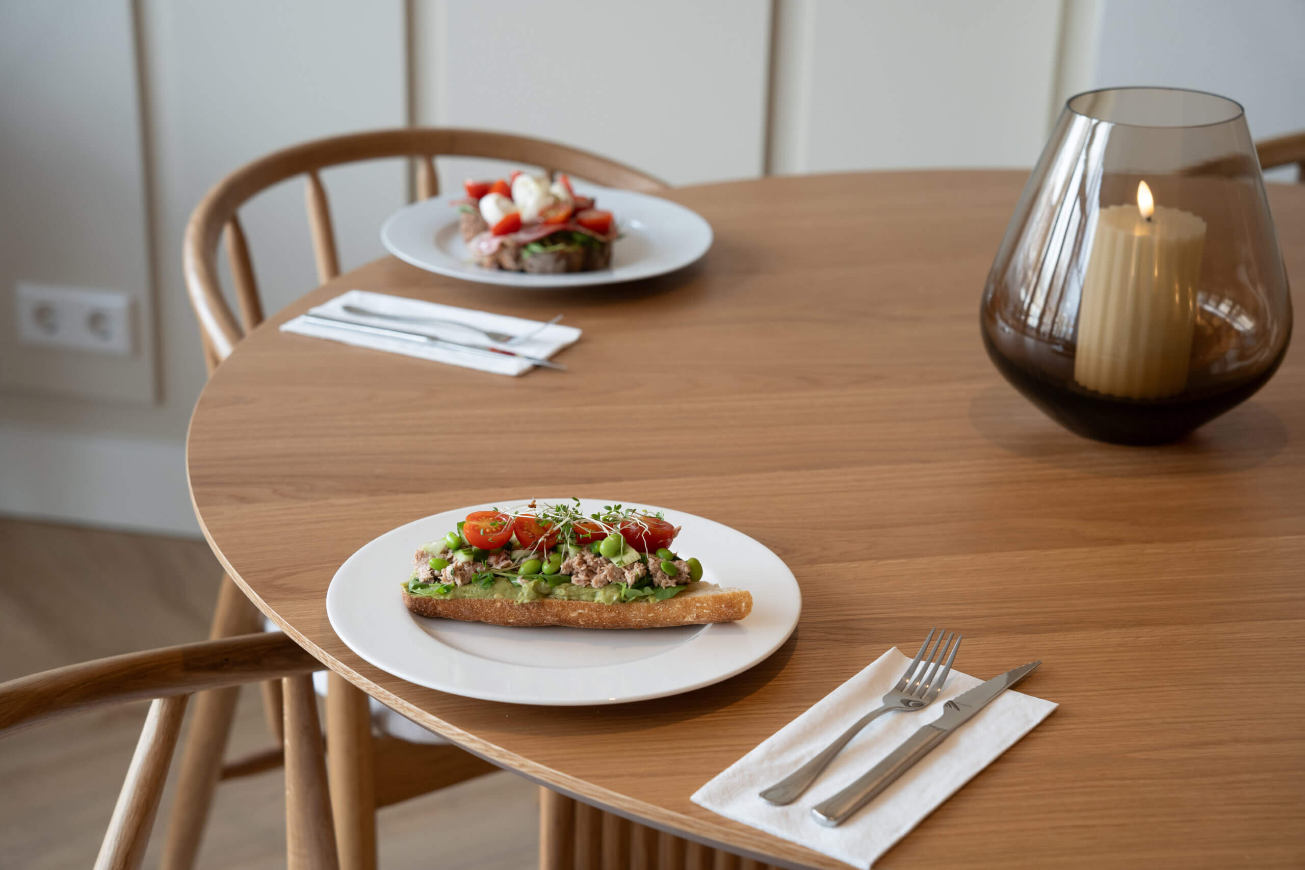 restaurant fotografie food fotografie broodje tonijn broodje burrata