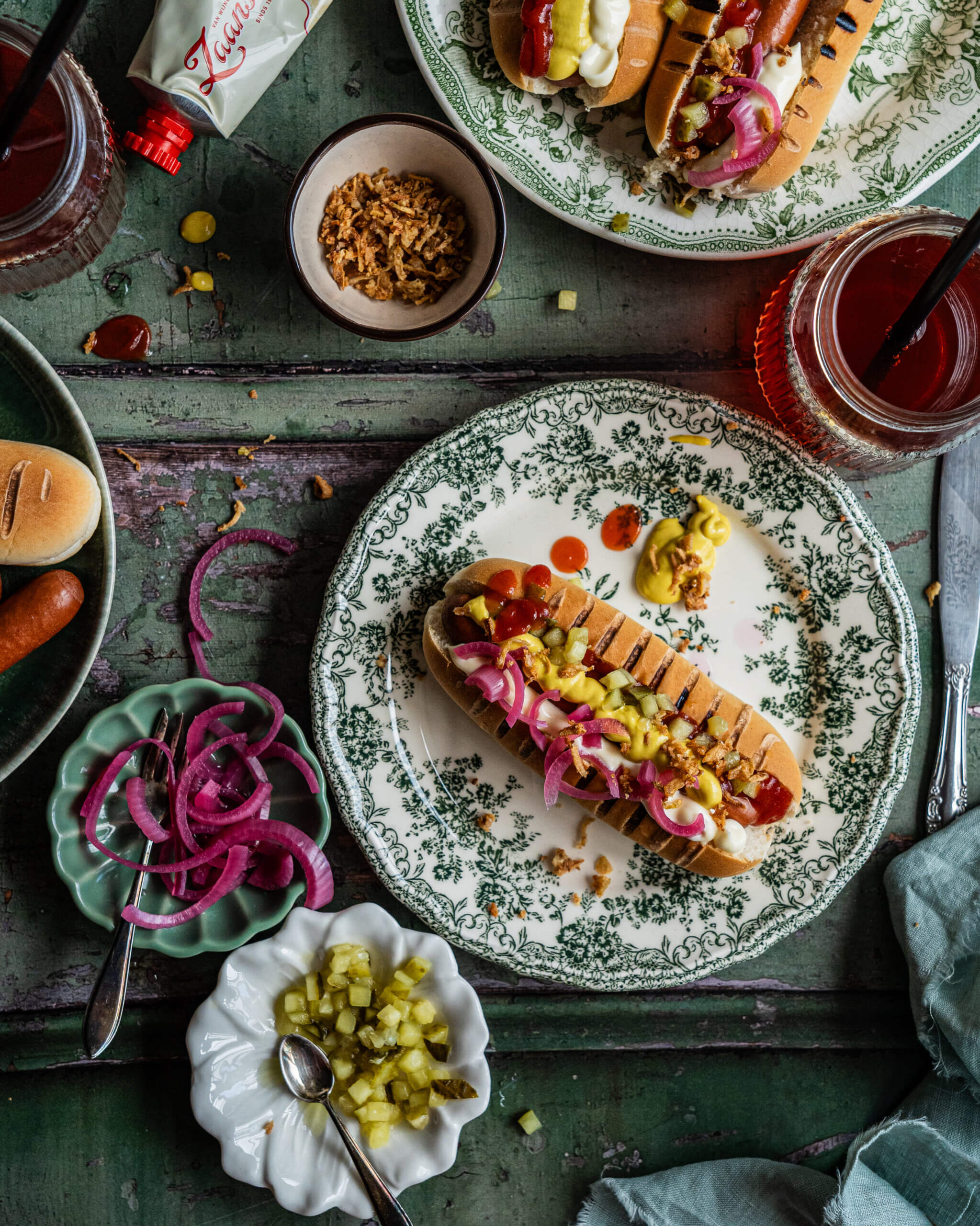 food styling food styling hot dog